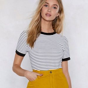 ✰ Nasty Gal Dead Ringer Ribbed Tee ✰